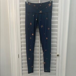 Teeki Navy Star Print Leggings